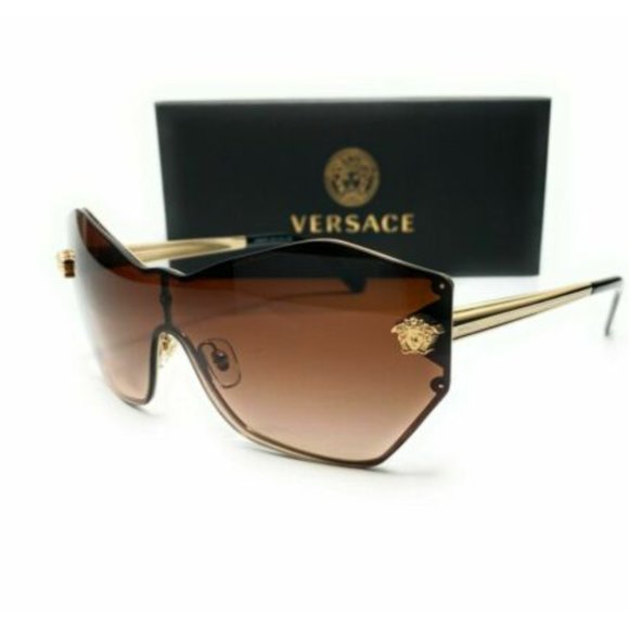Versace Accessories - Versace Women's Gold and Brown Sunglasses!